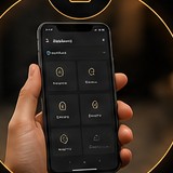 A hand holding a phone showing the Flexian app.